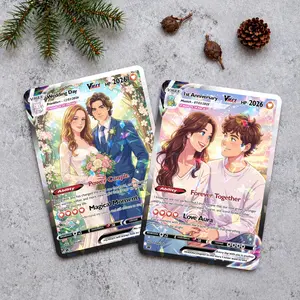 Custom Poke Card, Personalized Poke Couple Card anniversary, gifts for him