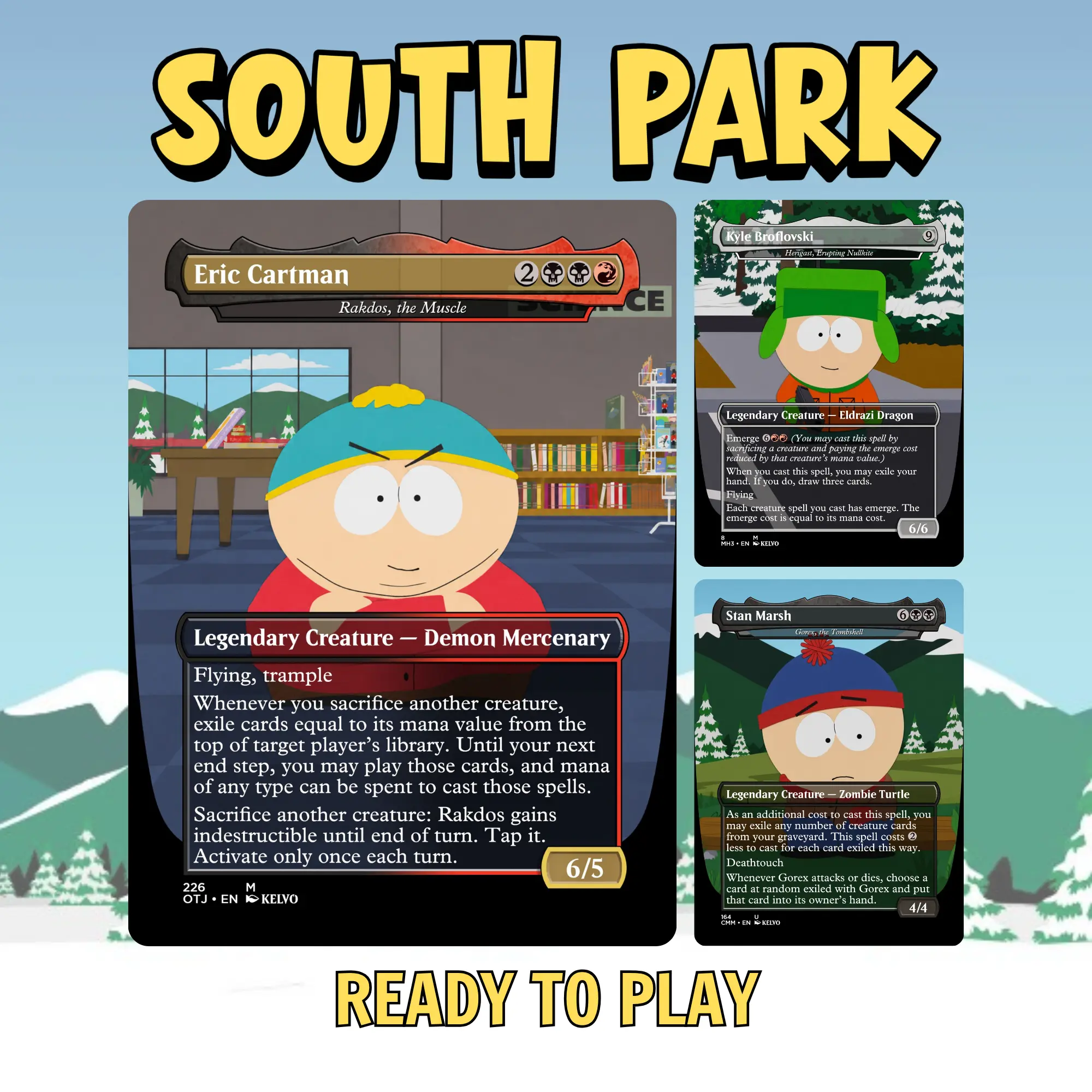South Park Proxy Commander Deck – 100 Cards with Tokens, Custom TCG Deck, Collectible Cards & Unique Artwork
