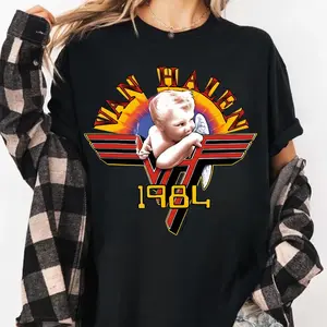 [SALE UP TO 30%] Van Halen 1984 Tour Vintage Rock T-Shirt, Classic 80s Band Graphic Tee, Retro Heavy Metal Concert Shirt, Unisex Rock Fan Merch, Legendary Guitar Rock Tee, Nostalgia 80s Music Shirt, Streetwear Rock Band Shirt, Vintage Tour Graphic Tee