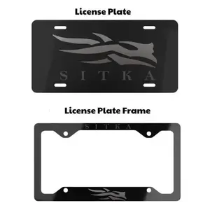 SITKA GEAR License Plate & Plate Frame Car Decor Accessories US Market Unique Personalized Design Enhances Aesthetic Appeal Easy Install - Tag For Car - Car Accessories