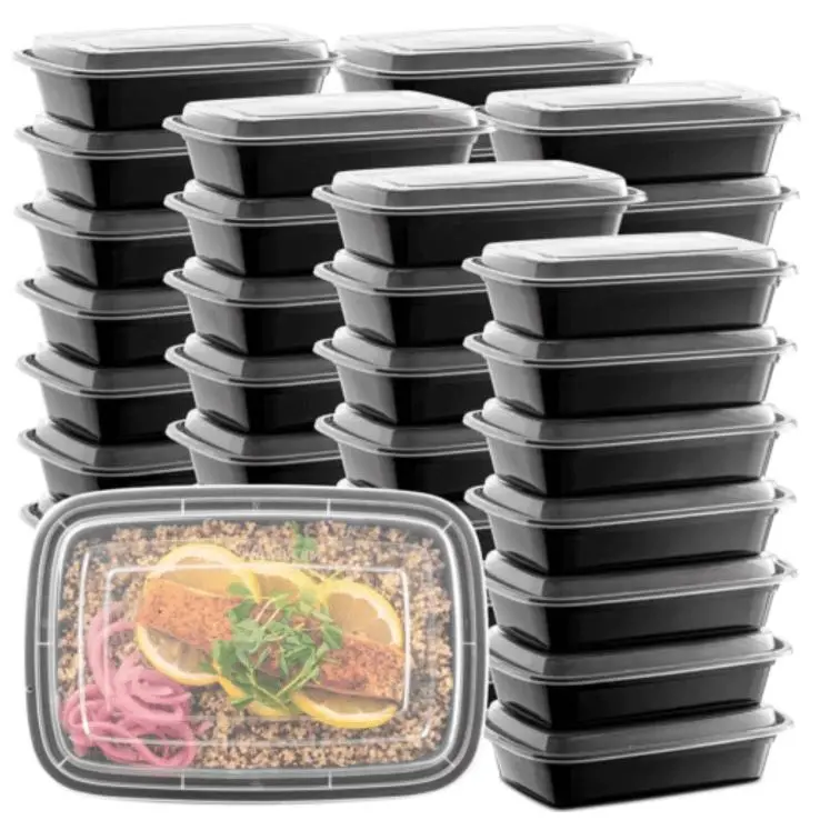 28oz Meal Prep Food Containers with Lids, Reusable Microwavable Plastic BPA free , to go box