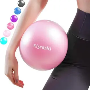 9 Inch Small Exercise Ball, Mini Pilates Ball for Yoga & Core Workout, Anti Burst Non Slip Exercise Ball, Small Stability Ball for Barre Fitness Physical Therapy Stretching Balance Training, Inflatable Workout Ball for Home Gym Office Women Men