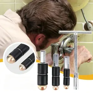 Hot Melt Water Stop Pin, Kitchen Bathroom Repair Plumbing Tool, Hot Melt Stopper Accessories, Water Pipe Repair with Rubber Cover