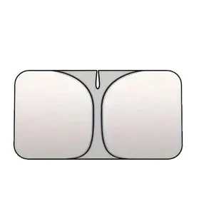 Universal Fit Polyester Car Windshield Sunshade, Windscreen Shade Cover, Portable Heat Insulation Front Window Curtain, Summer UV Protector for Trucks and Cars