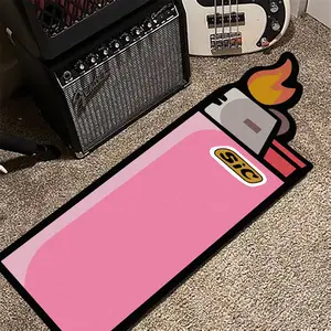 Modern Creative Gradient Lighter Print Carpet, Foldable Plush Rug for Living Room Bedroom Corridor Kitchen, Easy Care Large Area Mat