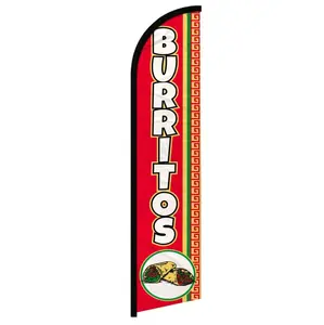 Burritos (Red) Windless Banner Flag