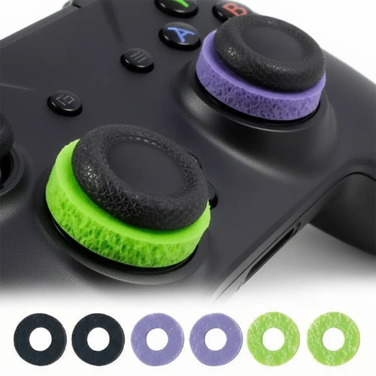 6PCS/12PCS Precision Rings, Aim Assist Motion Controller Suitable for PS4, PS5, Xbox One, Xbox Series X, Switch, Switch Pro Precision Target Control Rings 3 Different Strengths