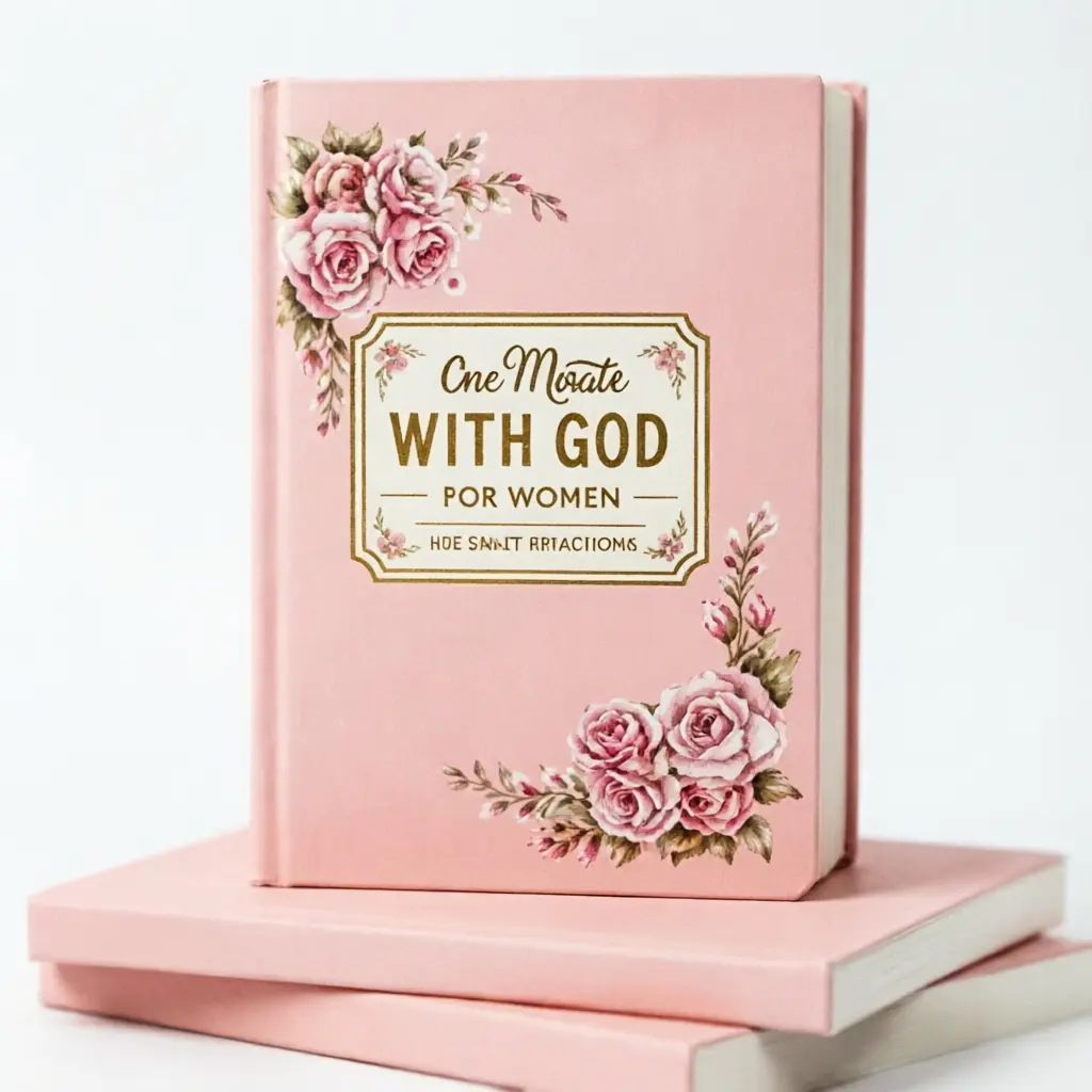 Women's Faith-Based Prayer Notebook - 365 Daily Scripture Reflection Christian Devotional Journal for 1-Minute God Time & Bible Study (Office Stationery)