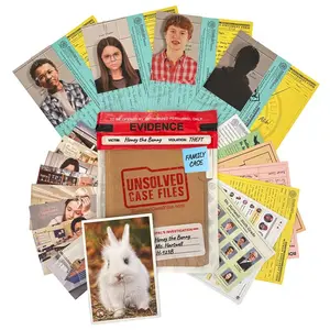 Honey the Bunny Case Detective Game Mystery Archive, Cold Murder Suspense Game, Suitable for 14+ Players, Friends Party Halloween Christmas