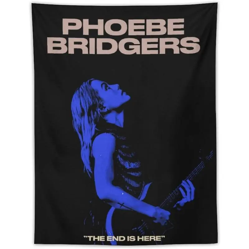 Phoebe Bridgers Music Print Light Linen-Cotton Polyester Wall Tapestry, 40x60in Home Supplies Hanging Wall Art Decoration, Whimsical Hand-Washable Dorm Room & Living Room Decor