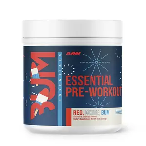 RAW Nutrition Essential Pre - Chris Bumstead Pre Workout Formula, Sports Nutrition Pre-Workout Powders | Men & Womens Drink, Energy Powder for Working Out
