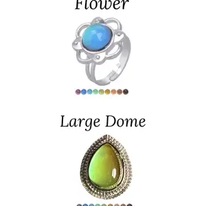 Large Mood Ring You Choose Design Comes With Color Chart And Gift Box