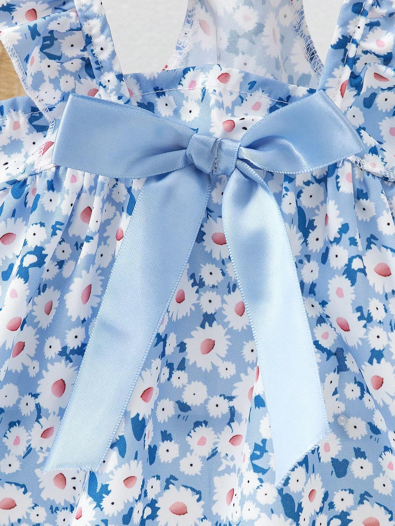 Pet Clothes Dress Dog Cat Rabbit Cute Dress Summer Bow Floral Yorkshire Terrier Maltese Teddy Bichon Bear Pomeranian Bulldog For Daily Use A114