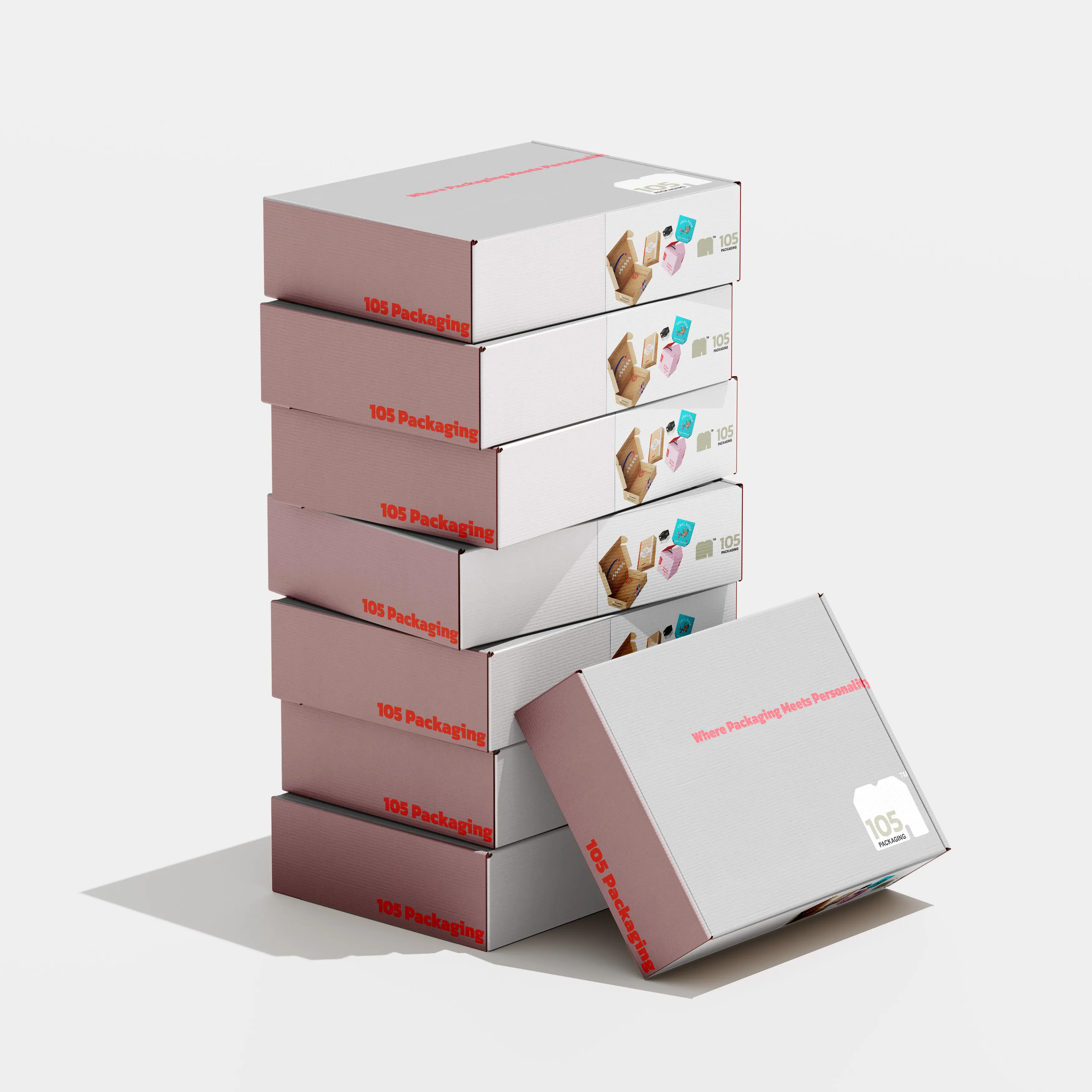 White Mailer Box Set of 100 - Ecommerce Choice by 105 Packaging packagingbox