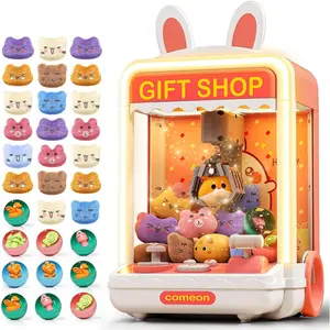30 PCS Claw Machine for Kids, Mini Vending Machine with Lights Sound, Electronic Prize Dispenser for Kids Girl Ages 3-6