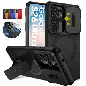 Protective Phone Case Designed for Samsung for Galaxy S26 Ultra, S26 Plus, S26, S25, And S24 S23 Ultra S25FE, S24FE, Featuring Camera Control, a Kickstand, And a Magnetic Shockproof Bumper Protection