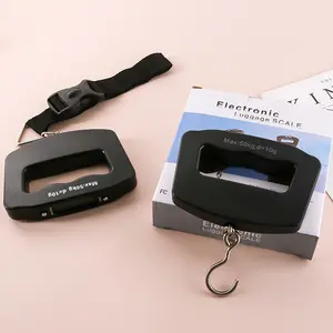 Portable Digital Luggage Scale 50kg, Handheld Hanging Hook Scale for Travel Baggage, Grocery and Package Weighing