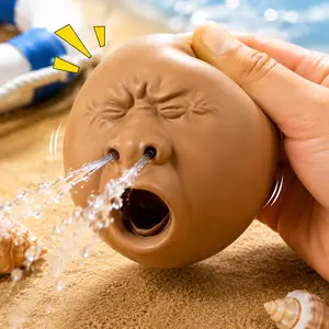 2 PACK Funny Squeeze Nose Water Spray Stress Relief Toy, Novelty Squishy Face Toy, Anti-Stress Desk Gadget, Gag Gift for Kids & Adults