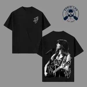 Ella Langley Live Performance Graphic T-Shirt, Oversized Cotton Tee, Country Music Singer Guitar Shirt, Vintage Streetwear Unisex