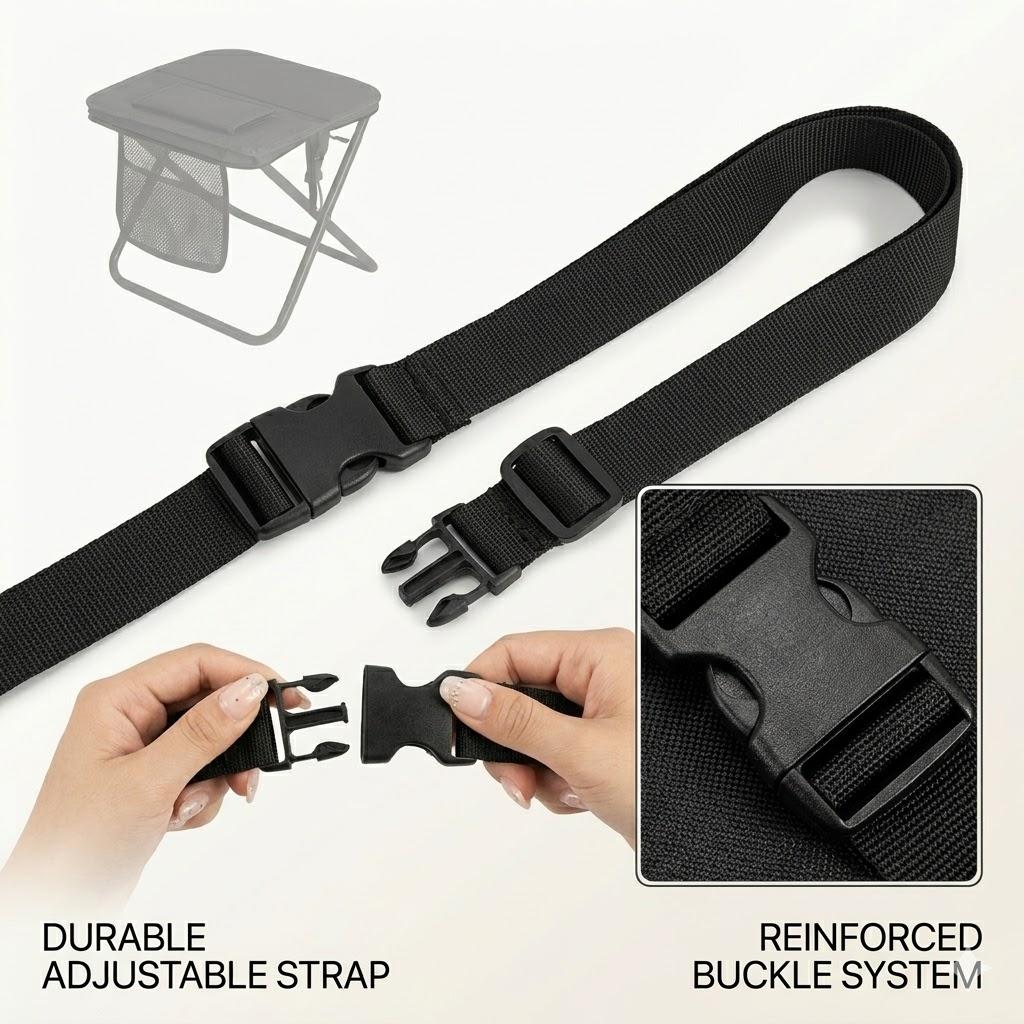 Pocket-Size Folding Stool Ultralight Camping Chair, Mini Portable Collapsible Seat for Fishing and Outdoor Activities, Compact Backpacking Stool Fits in Pocket, Lightweight Travel Bench for Adults