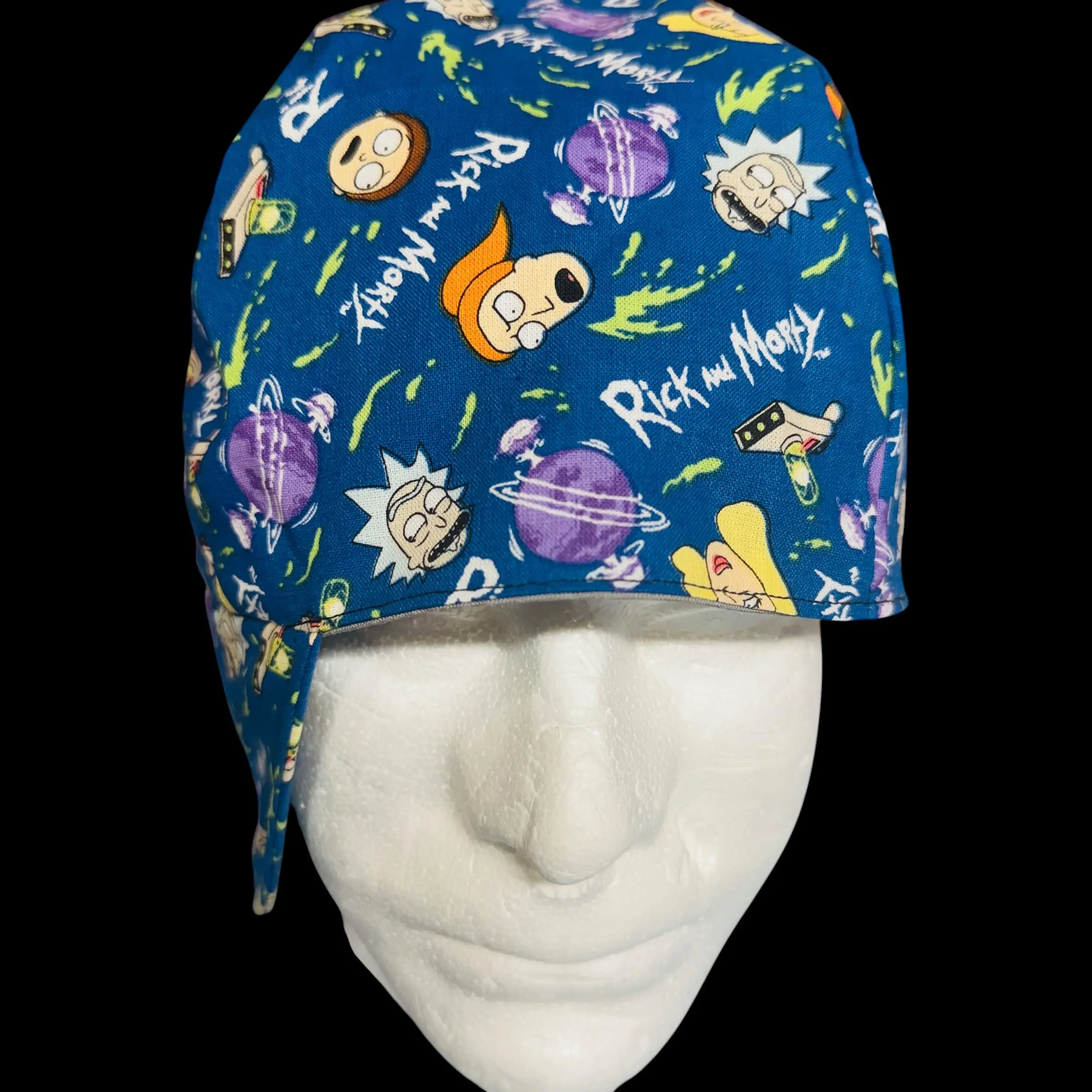 Rick and Morty 100% Cotton Brimmed Welding Cap - Made to Order, Custom Sizes Available, Message for Size and Details, Fashion Accessory Hat