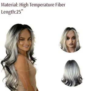Ombré Wavy Wig — Synthetic Wig, Heat-Resistant Synthetic Wig, Wavy Wig Designed Exclusively for Women
