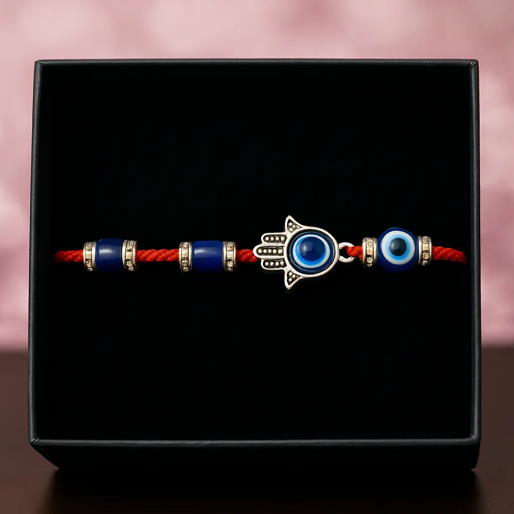 La Hija de la Santa Blessed Evil Eye & Hamsa Bracelet Protection Cleanse Energy Shield Red Rope Symbolic Spiritual Accessory