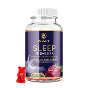 Sleep Gummies with Melatonin & Passion Flower | Plant Based Sleep Support | Deep Rest & Relaxation | Gelatin Free Vegan | 60 Count | 30 Day Supply