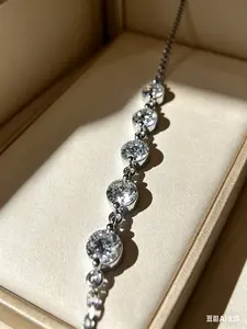 Platinum Lucky Five Stars Diamond Bracelet