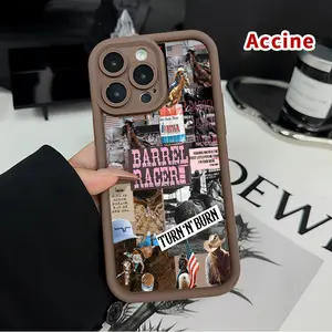 Phone Case for iPhone 17 Pro Max 16 Plus 15 14 13 12 11 Air E  Racing Horse Spirit Pattern Full Lens Protector Rugged Durable Soft TPU Cover Gift for Boy