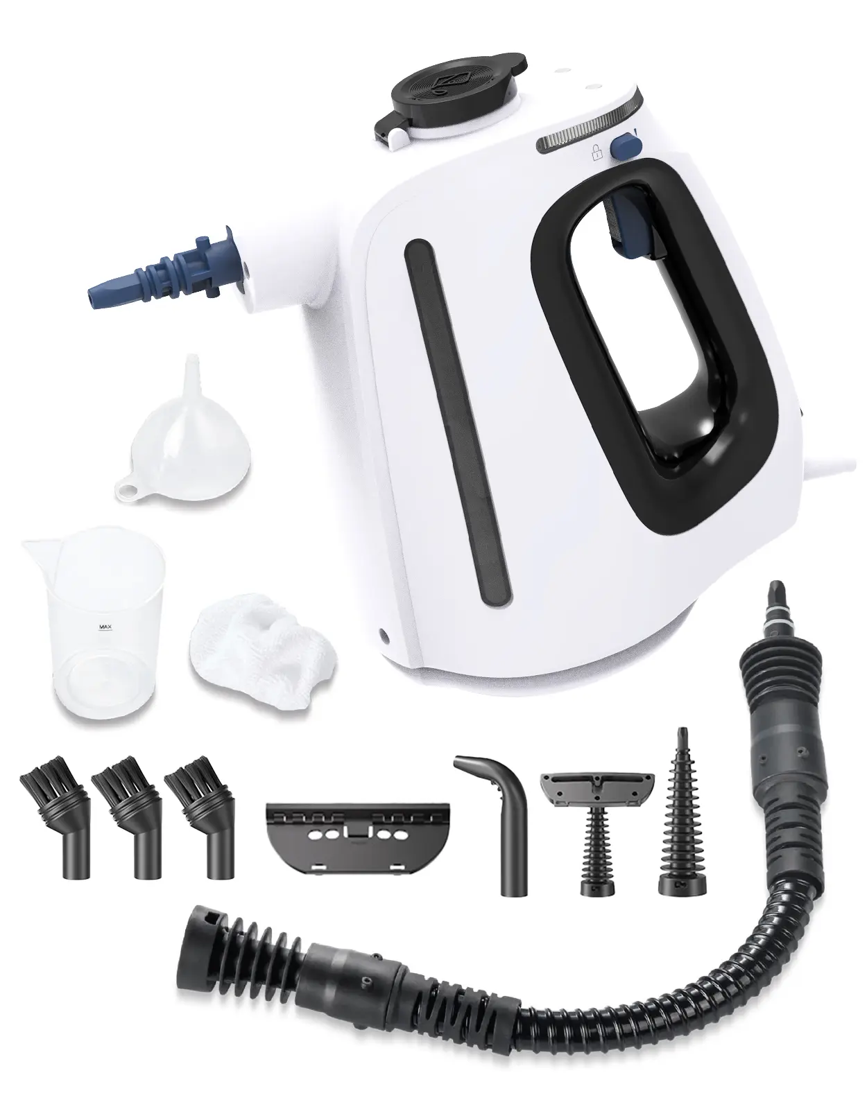 Handheld Steam Cleaner, UPGRADED Pressurized Steamer for Cleaning with 11 Accessories, 15 Seconds Fast Heating, High Temperature Cleaning, Large Capacity Steam Cleaner for Home Kitchen Car