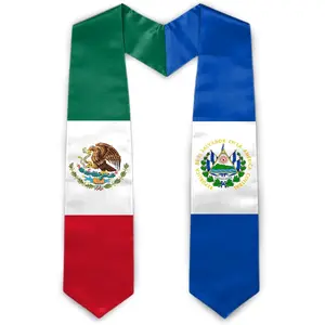 Graduation Stole Class of 2026 Mixed Country Flag Graduation Sash Unisex Adult Gifts 72" Long