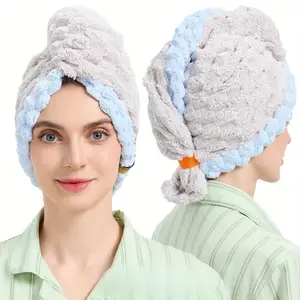 1pc Women's Lightweight Quick-Dry Ultra-Absorbent Unscented Household Bathroom Hair Care Wrap Cap