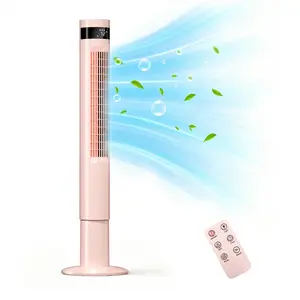Tower Fan, Oscillation fan with Remote Control, Standing fan for office, 3 Wind Modes, Time Settings, Portable Bladeless Floor Fans for Home