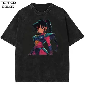 Chi-chi - Saiyan Armor T-shirt, DBZ Graphic Shirt, Vintage Anime Shirt, Japanese Anime Streetwear Tee, Crewneck Short Sleeve T-Shirt, Trending, All Size, Gift for Anime Lovers