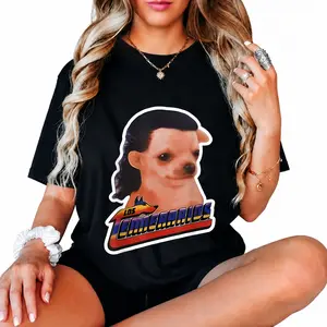 100% Cotton Funny Los Temerarios Dog Chihuahua Fashion T-Shirt
