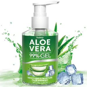 99% Aloe Vera Gel, 170g,multi-use hydrator for face, hair and body, ideal as a Summer Essentials-makeup moisturizer.After-Sun It offers long-lasting moisturzing with a refreshing,formula, suitable for all skin types and both men and women