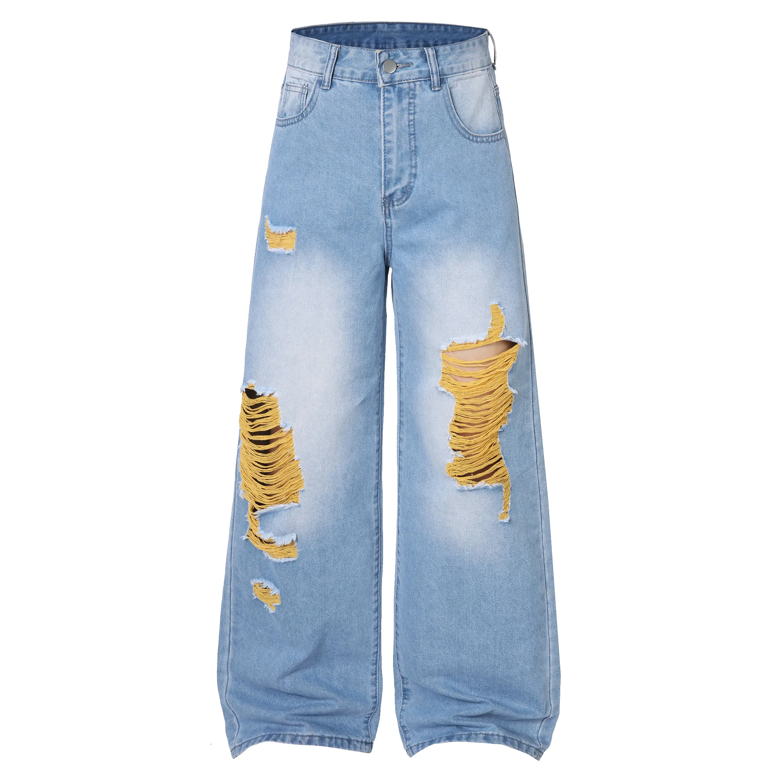 【tiktok shop deals】JUNBAOSS Women's Baggy Ripped Jeans Y2K Casual Vintage Grey Wide Leg Skater Denim Pants Loose Fit Long Trousers 2000s Streetwear High Waisted Steampunk Yellow Patched Trendy Bottoms Wideleg  Womenswear Hipster Fashion fall outfits, Cott