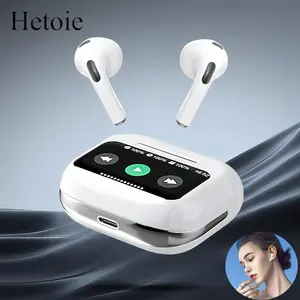 Hetoie 2026 New  Gaming Earbuds, ANC+ENC Active Noise Cancelling Wireless Headphones, Touch Screen LED Display Charging Case, Long Battery Life, Low Latency In-Ear for Gaming Sports Calls, Gift for Men Women