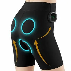 FITMATE EMS Glute Toning Shorts, Body Sculpting & Relaxing Massage, 8 Modes & 30 Intensity Levels, Adjustable Abdominal Heat, Microcurrent Muscle Stimulator for Women's Fitness