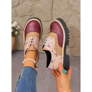 Women's Block Heel Retro Vintage Buckle Shoes, Elegant British Style Thick Sole Single Shoe, Perfect for Business and Daily WearRAIMENTRY