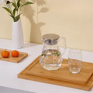 Large Capacity Plastic Water Kettle with Handle, Transparent Acrylic Cold Water Jug for Restaurant, Durable Kitchen Accessory