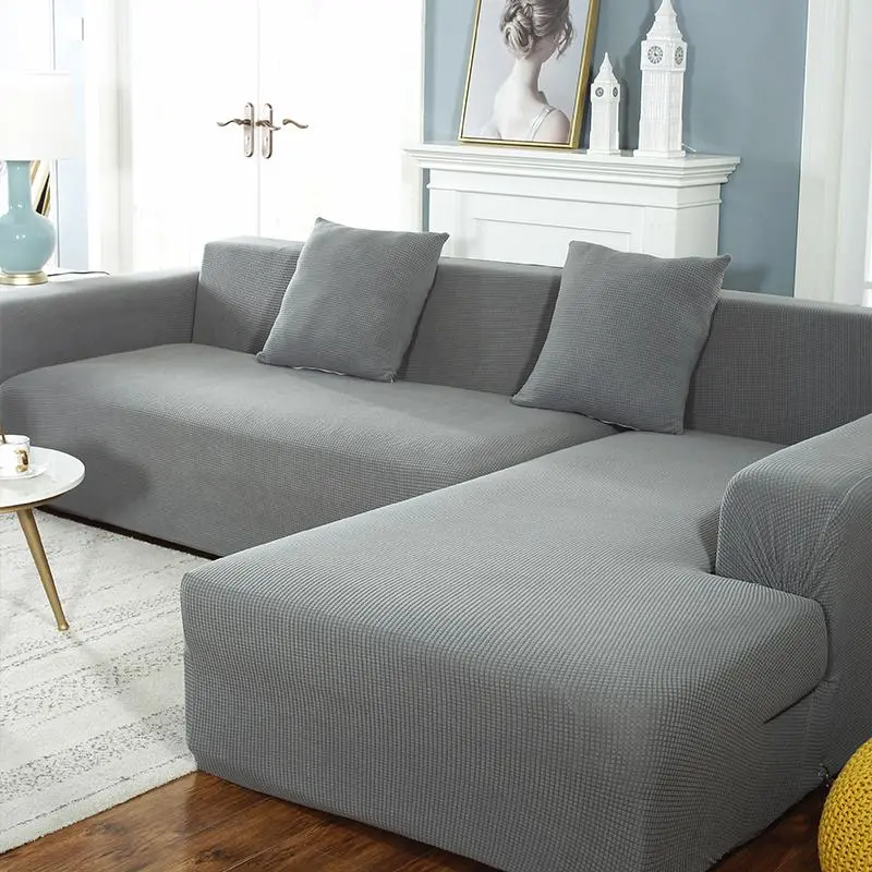 Solid Color Sofa Cover, 1 Count Non-slip Elastic Sofa Slipcover, Dustproof Sofa Protector for Living Room, Fashion Couch Protector for Home Decor