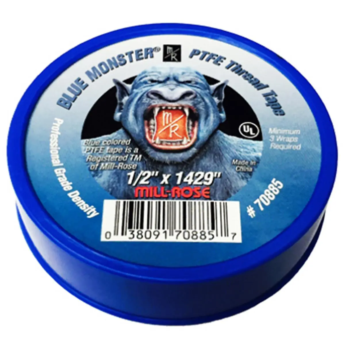 212 MAIN High-Strength Adhesive Waterproof Water Tape - High-Density PTFE Thread Sealing Tape, Blue, 0.5 ft x 1429 in, Multi-Metal Compatible (Larsen Supply 225155), Adhesive Waterproof Tape