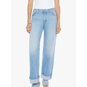 Mother The Dodger Button Hover Cuff Jean
