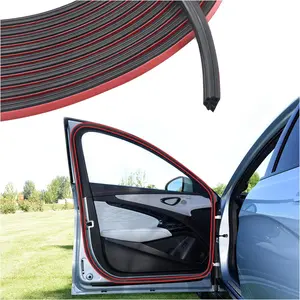 16.4Ft Automotive Weather Stripping,Upgrade Soundproofing  Door Seal Strip with 3 Layer Structure,Universal  Accessories Rubber Driver Door Seal for  Door/Hood (16.4Ft)