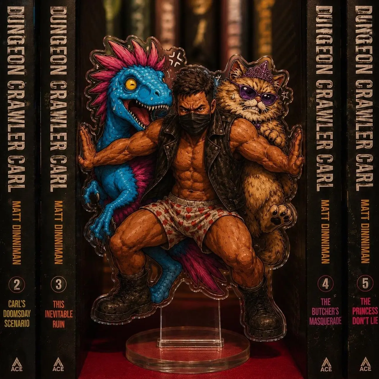 Dungeon Crawler Carl Acrylic Bookend Standee