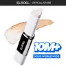 [ELROEL Official Store] ELROEL Blanc Cover Cream Stick V White - Korean Color-Changing Foundation Stick with Volufiline - Medium to Full Coverage Dewy Finish Base Makeup - Dual-Ended with Detachable Brush (13g, 0.04 oz)