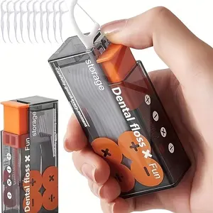 Portable Floss Dispenser with Stylish Lighter Design, Automatic Toothpick Holder, Ideal for Home and Travel, Easy to Carry, Mini, Lightweight, Dental Accessories, Floss Picks