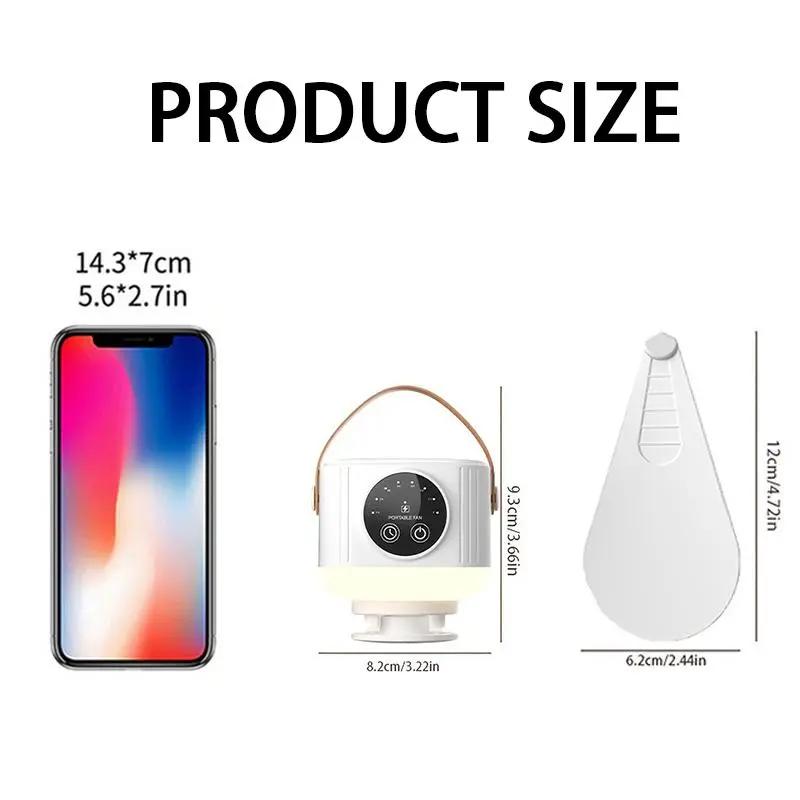 USB Desk Fan – 4 Speed Portable Table Fan with 7200mAh Battery, Quiet Rechargeable Fan for Bedroom Office, 8.3" Small Personal Fan for Home Travel, Strong Airflow Cooling Fan for Desktop Camping